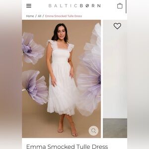 Baltic Born Emma Smocked Tulle Dress